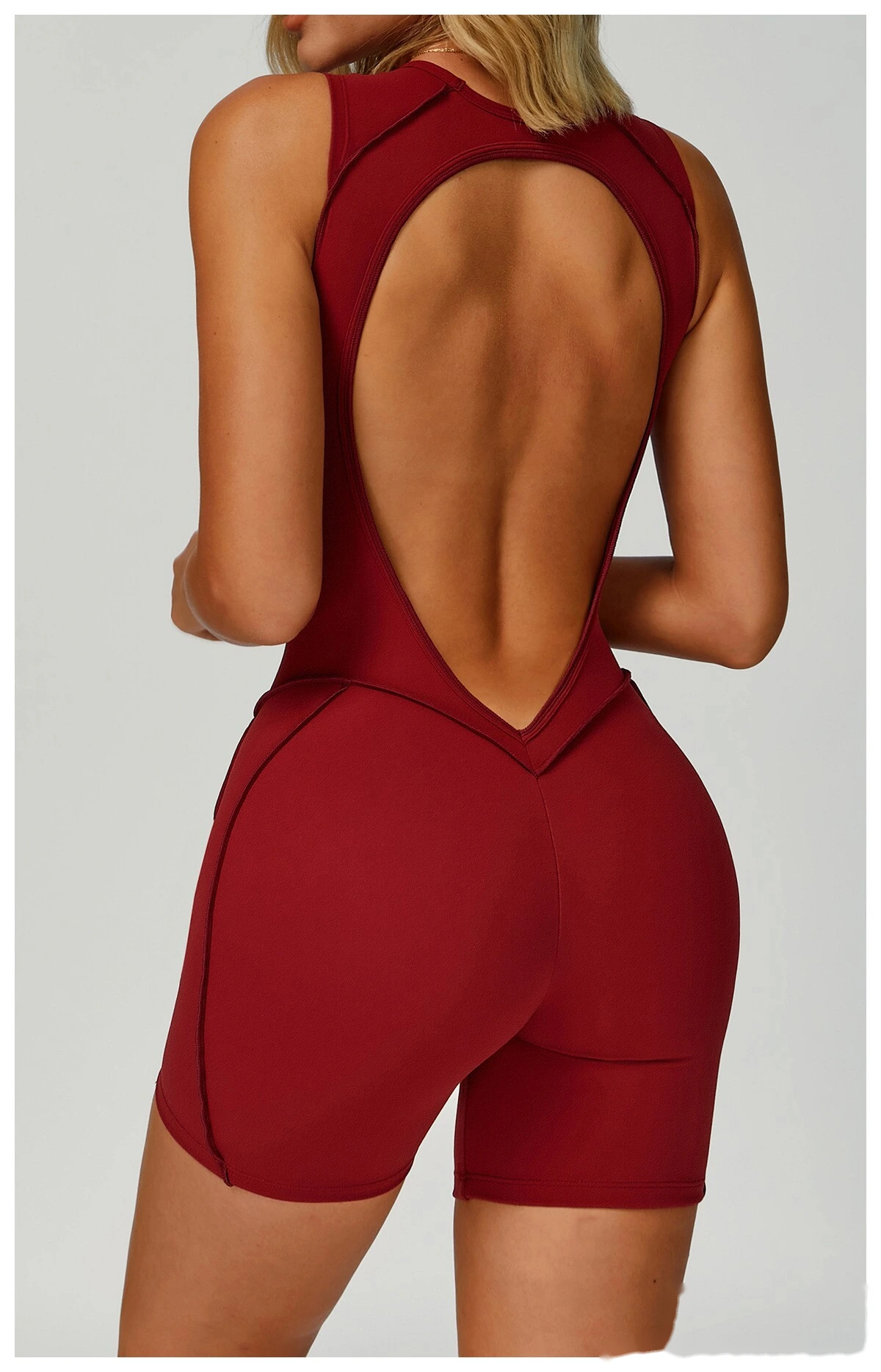 Customized one-piece yoga clothes with beautiful back fashion one-piece women's running fitness clothes detail