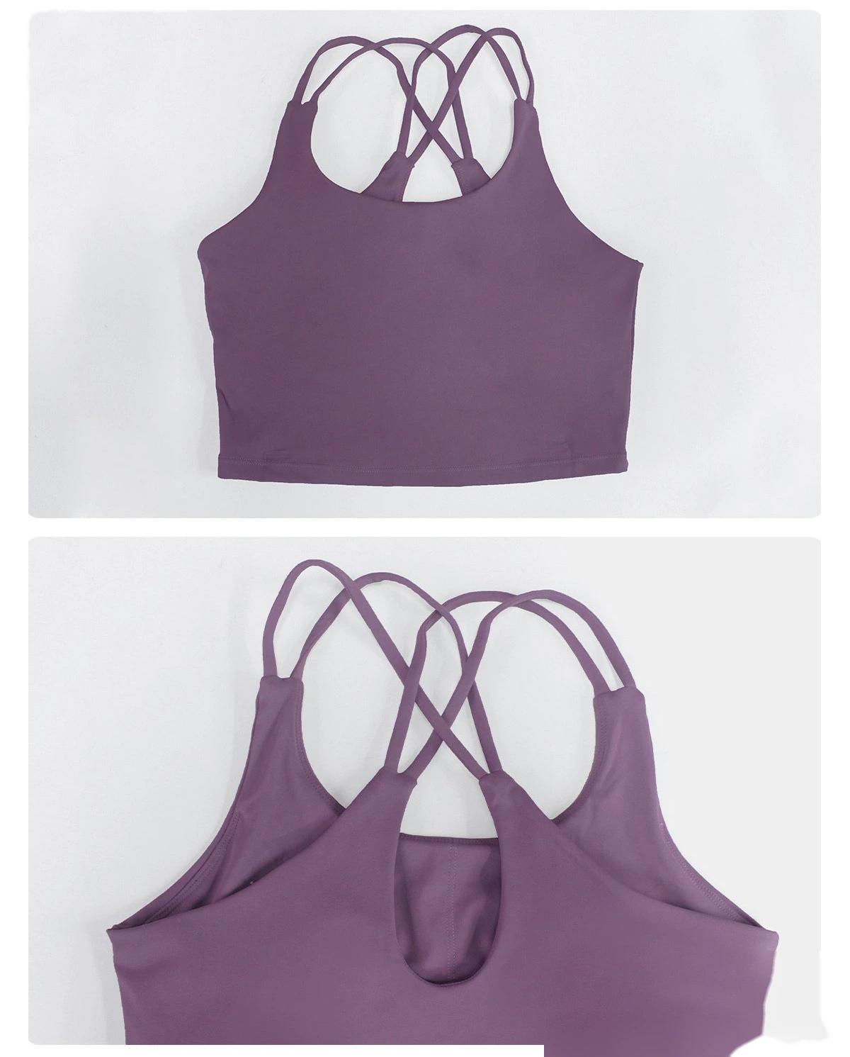 Women’s Beauty Back Shockproof Sports Bra with Pads Custom Fitness Gym Workout Running Underwear detail