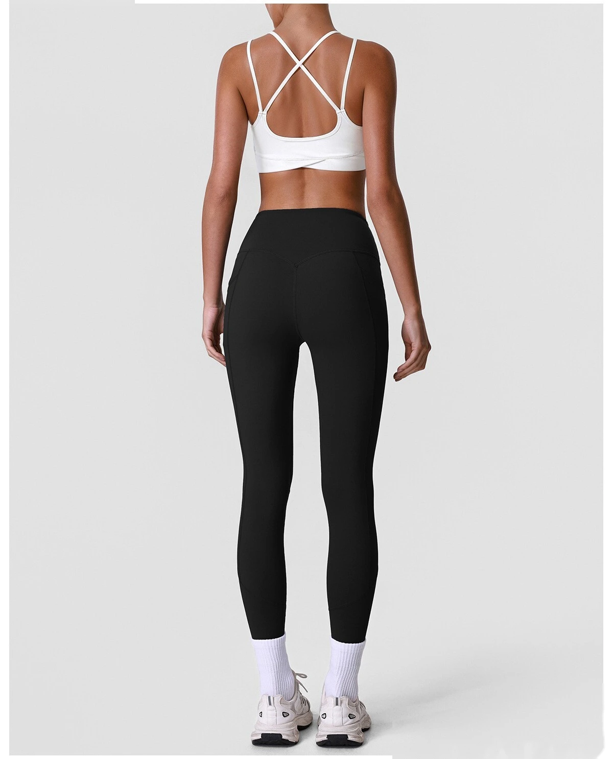 Women’s Camisole Tank Top & High Waist Leggings Set Quick Dry Butt Lifting Slim Fit Yoga Gym Fitness Workout Suit detail