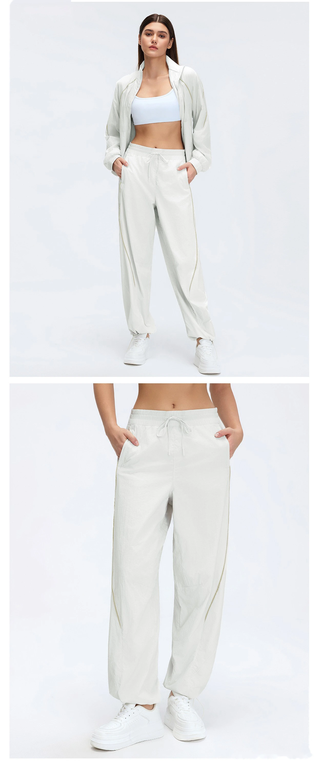Custom Convertible Sweatpants - Women's Spring-Summer Loose Breathable Casual Sports Pants detail