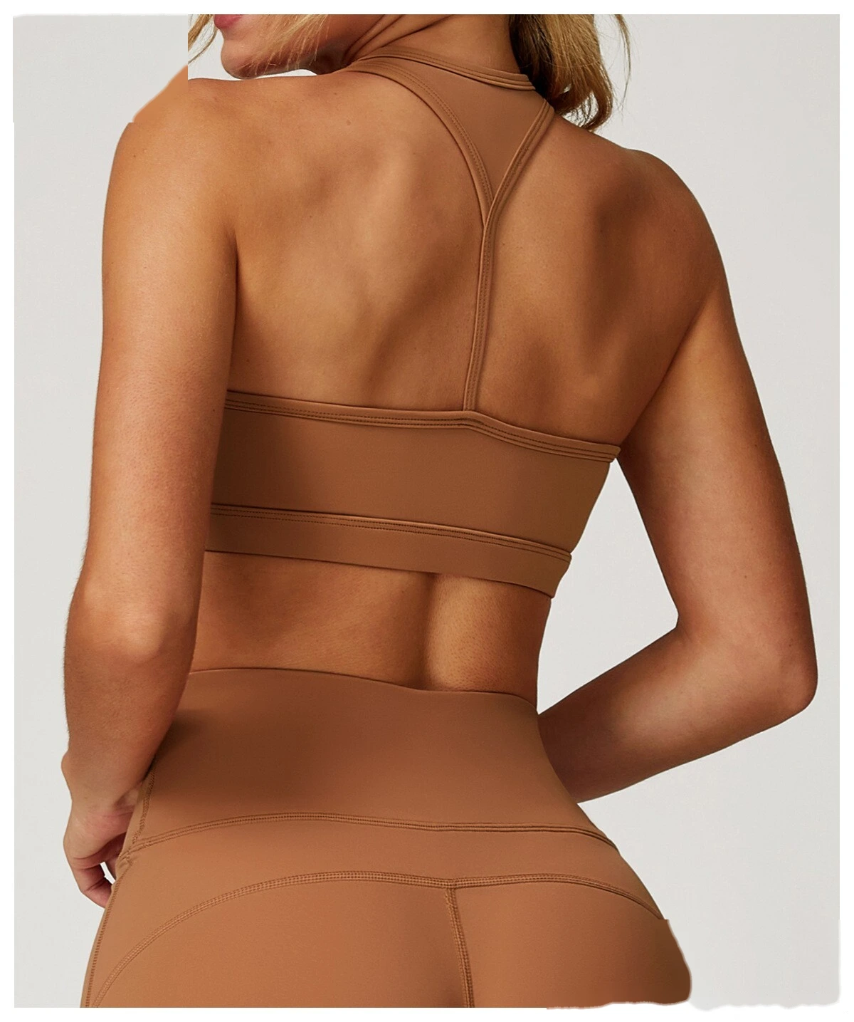 Customized beauty back yoga bra quick-drying sports bra running fitness bra detail