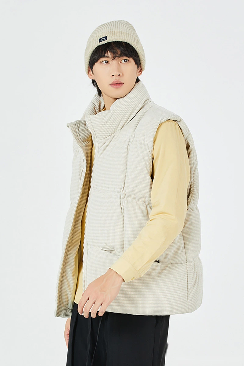 Customized fashion casual winter warm cotton vest vest for men and women detail