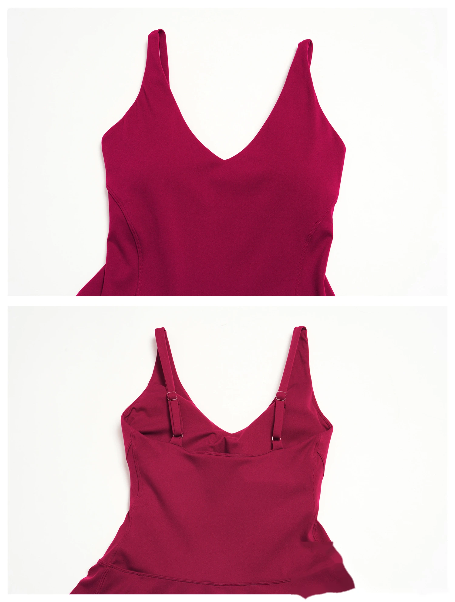 Women's Custom Yoga Sport Dress with Side Pockets, Anti-Exposure Quick Dry Breathable Running Fitness Tennis Skirt detail