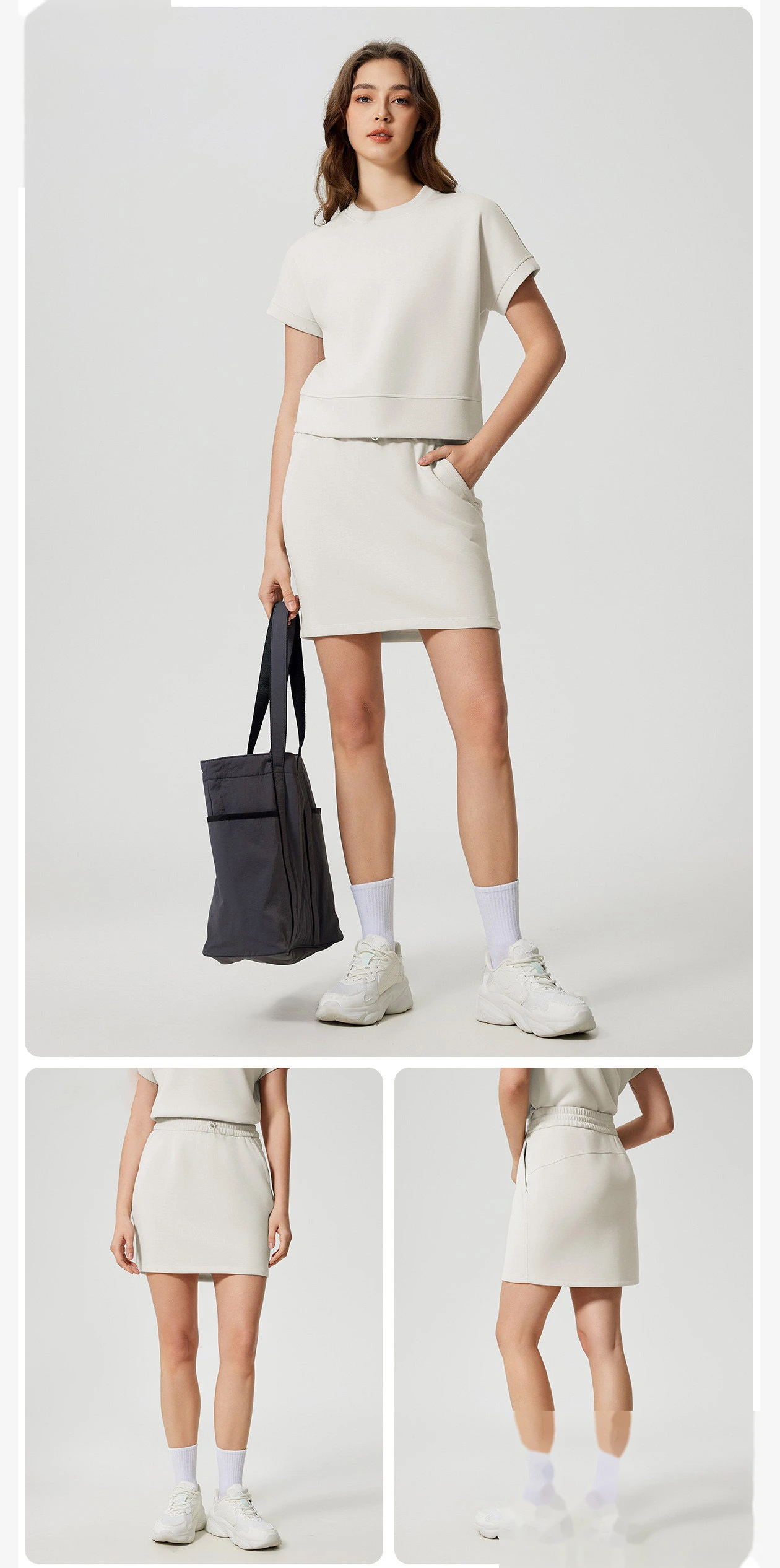 Customized summer sports skirt women's fitness yoga slim skirt soft skin-friendly Joker tennis skirt detail