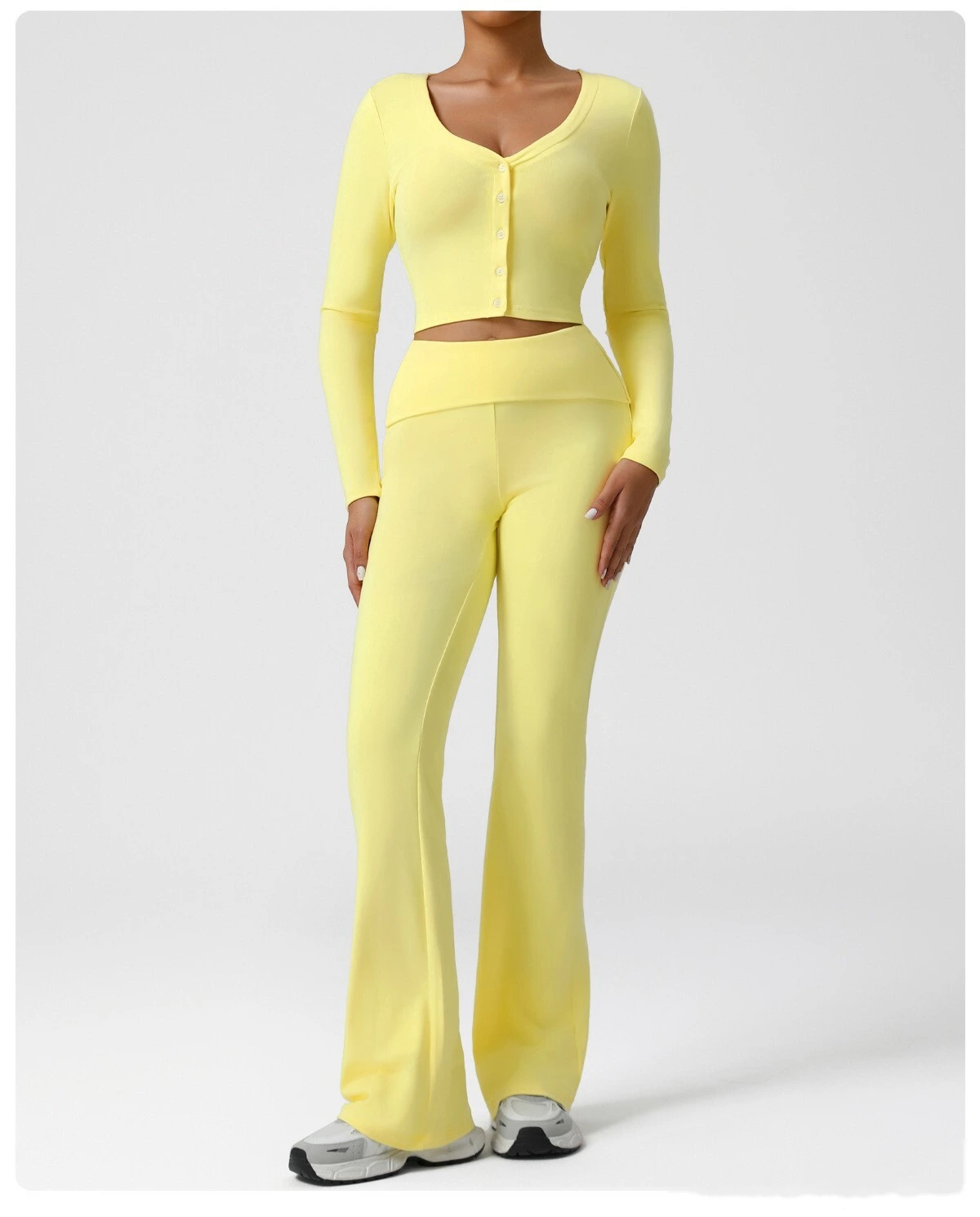 Customized autumn and winter thread sports fitness cardigan slim long-sleeved yoga jacket detail