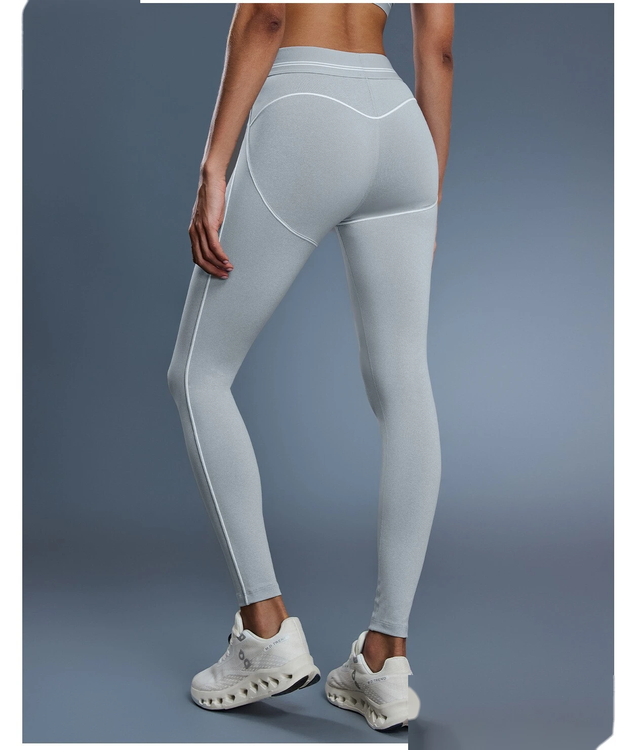 Stylish Color-Block High-Stretch Yoga Capris - Tummy-Control Butt-Lifting Tights for Running & Fitness detail