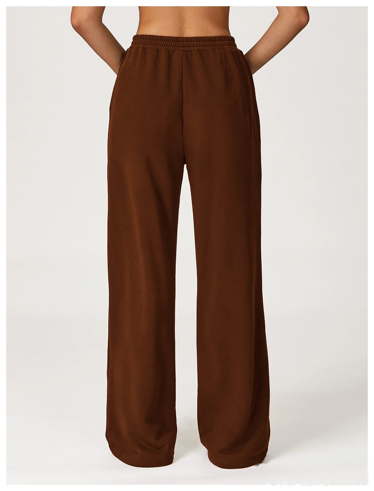 Customized autumn and winter high waist pants wide-leg pants loose outdoor leisure sports running pants detail
