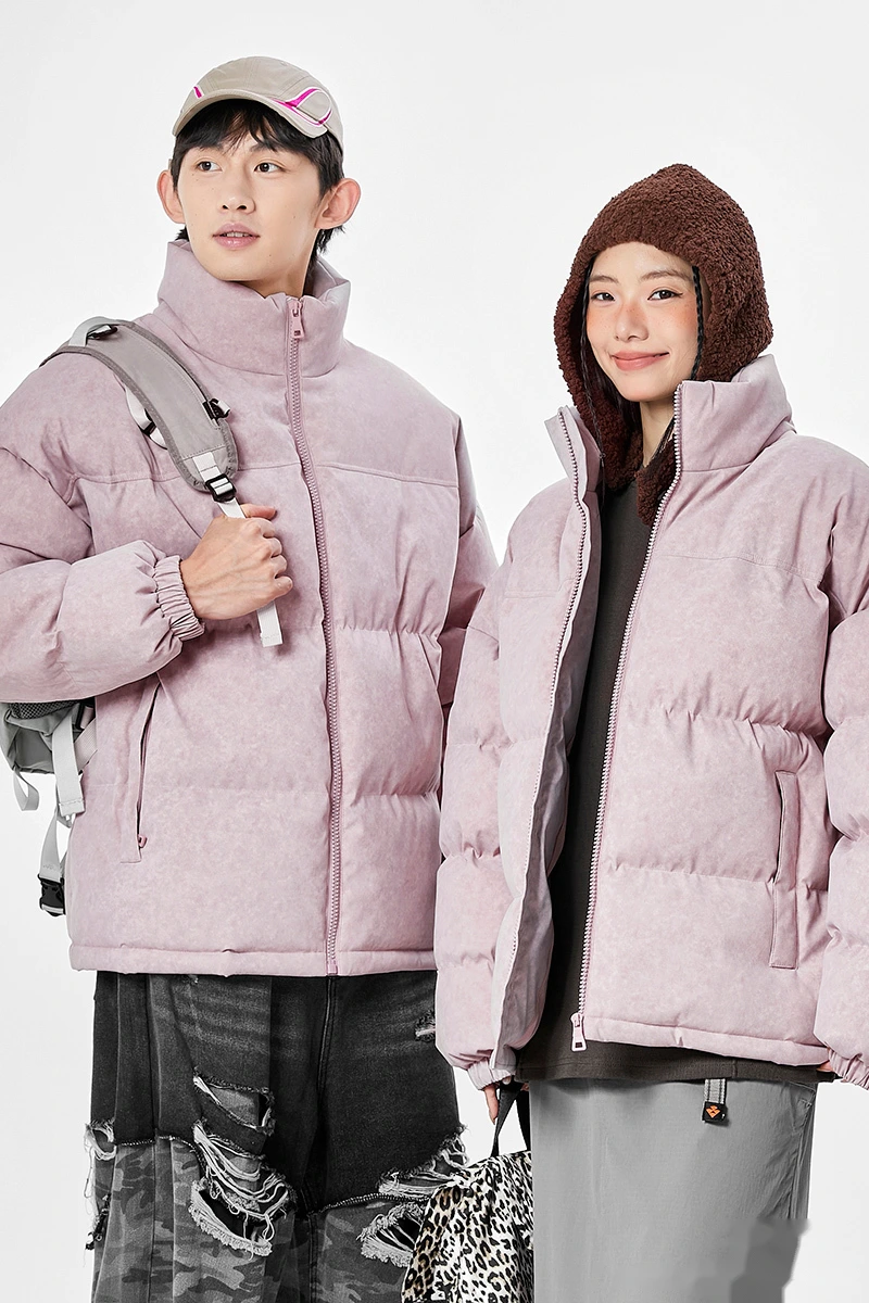 Customize winter men's and women's windproof and warm casual cotton coats and down coats. detail
