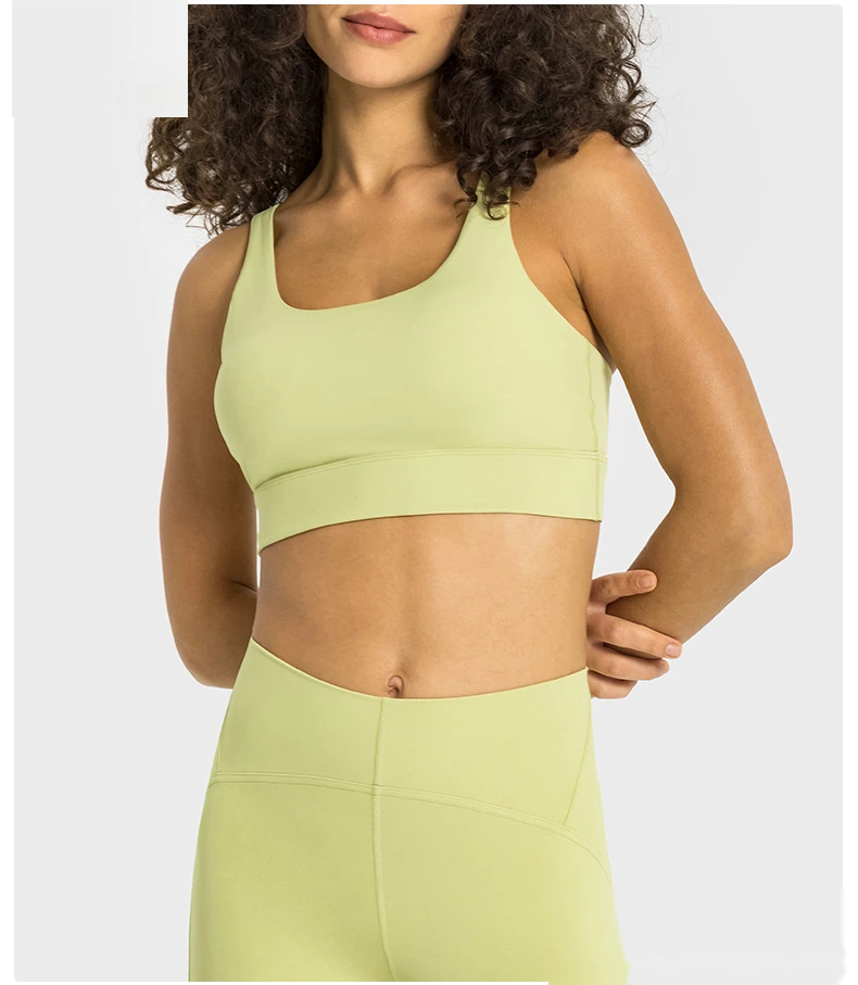 Custom-made V-back sports bra shockproof sports bra female detail