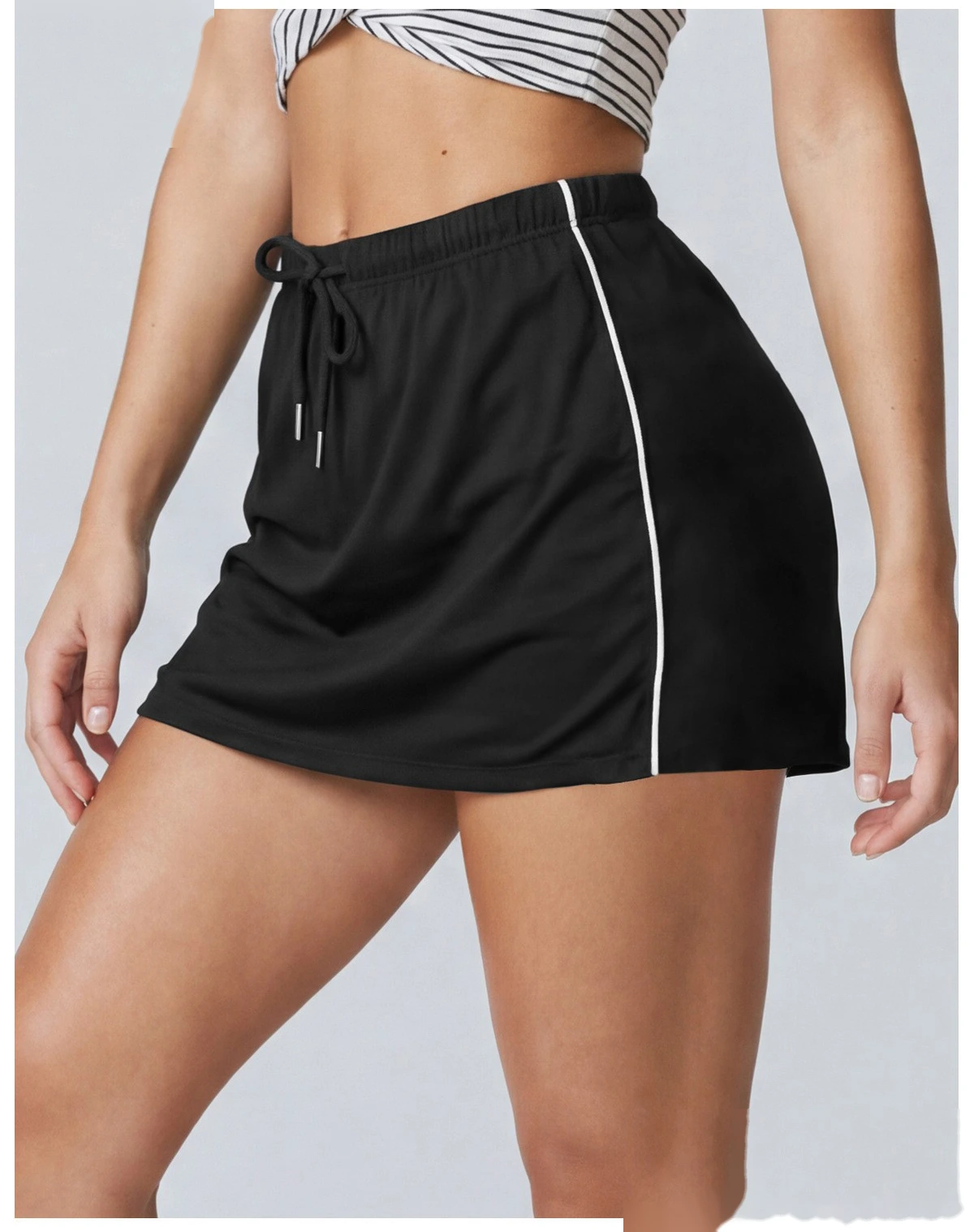 Outdoor sports half-length slim with lining anti-exposure sports skirt casual simple Joker tennis yoga skirt woman detail