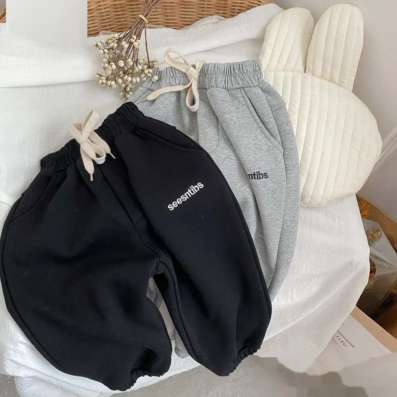 Quality Customized boys' and girls' sports pants, children's underwear and velvet leg pants Manufacturer detail