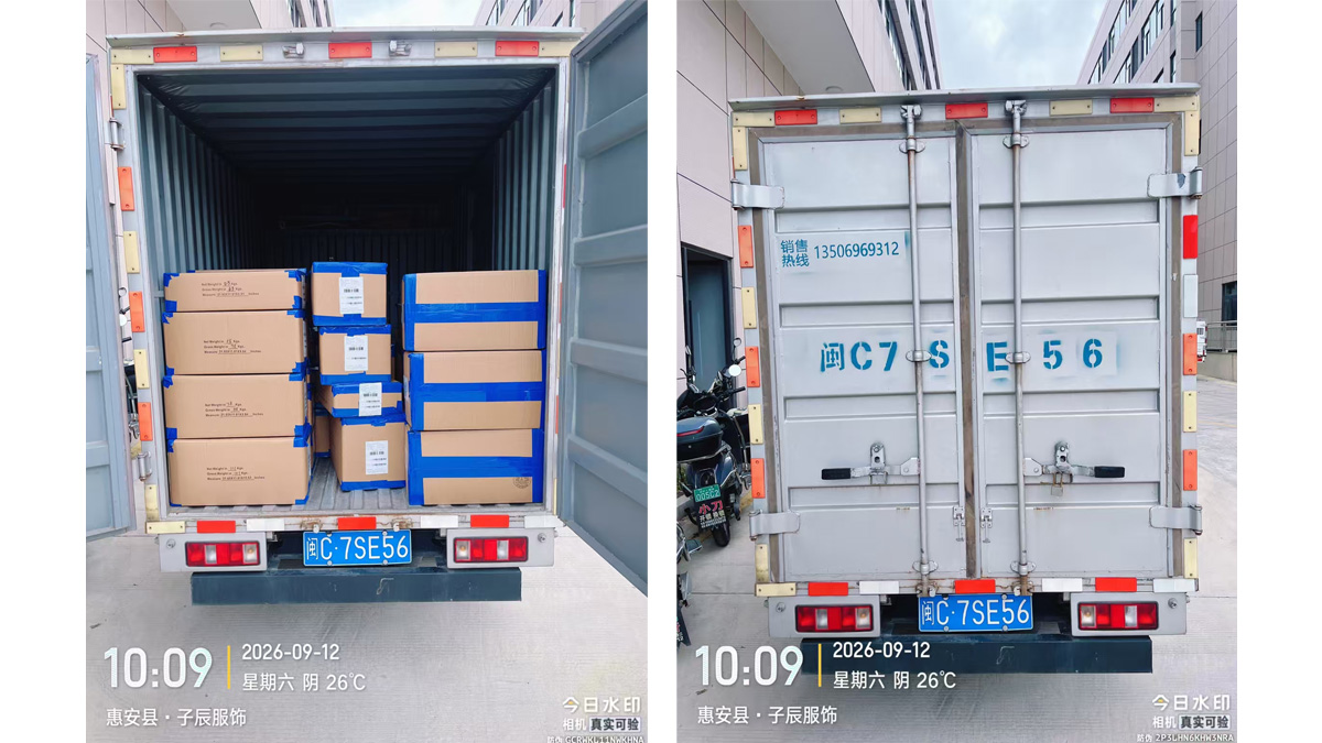 Shipment of Compression Slim-fit T-shirts Loaded On Time